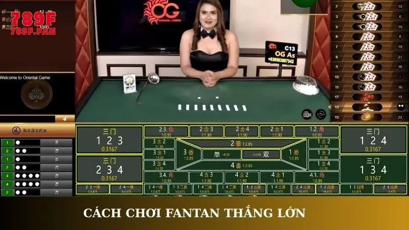 Cách chơi Fantan thắng lớn
